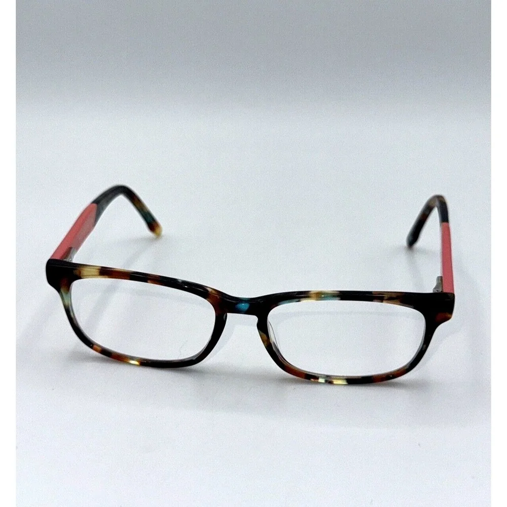 Phoebe Eyeglasses Frame P268 Women Tortoise Coral Full Rim 52-16-135 FRAME ONLY
